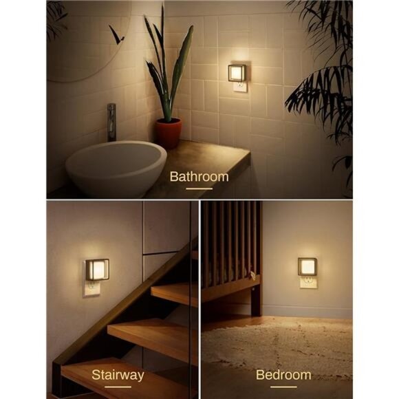 LED Night Light, Night Lights Plug Into Wall [2 Pack] with Dusk-to-Dawn Sensor - Picture 7 of 7